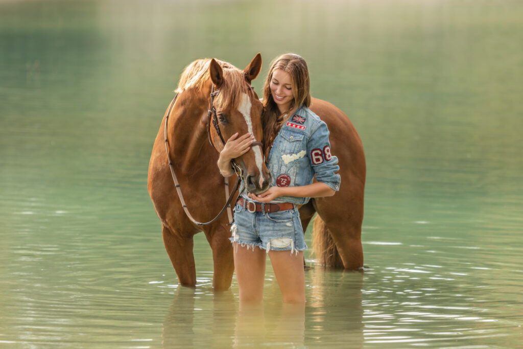 Pferdeshooting im Wasser sind immer besonders